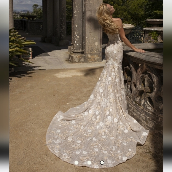 Eva Lendel "Santa" Wedding Dress ABSOLUTELY STUNNING - Picture 3 of 13